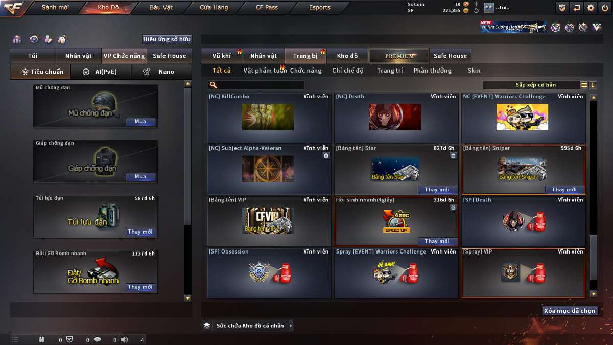 shop acc cf uy tin gia re